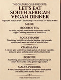 Let's Eat South African Vegan Dinner – Tickets