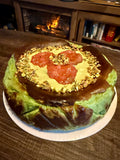 Pistachio Rhubarb Cheesecake